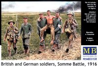 Британские и немецкие солдаты, Битва на Сомме, 1916