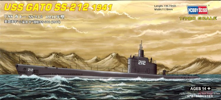 Подлодка USS Gato SS-212 1941 купить в Москве