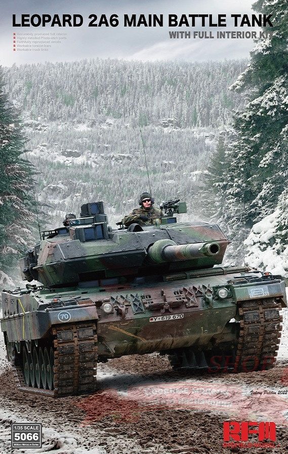 Leopard 2A6 Main Battle Tank with Full Interior купить в Москве