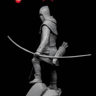 Английский лучник 14 века  English archer 75 мм купить в Москве - Английский лучник 14 века  English archer 75 мм купить в Москве
