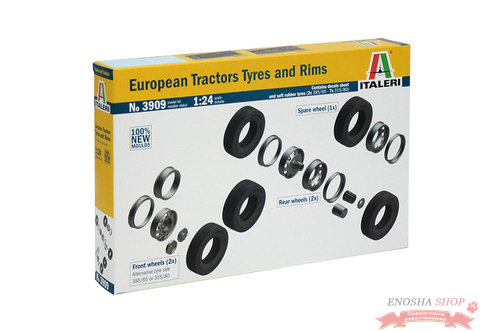 European Tractors Tyres and Rims (Диски и шины для европейских грузовиков) 1/24 купить в Москве