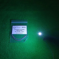 Светодиод на проводе 0603 белый свет - 2 шт