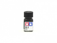 X-1 Black gloss, enamel paint (Чёрный глянцевый) 10 ml