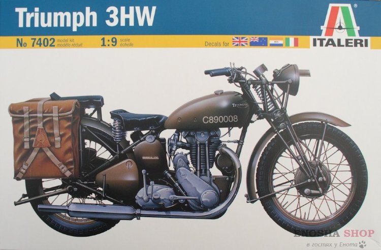 Британский мотоцикл Triumph 3HW, масштаб 1/9 купить в Москве