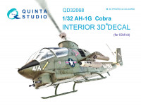 3D Декаль интерьера кабины  AH-1G Cobra (для модели ICM)
