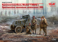 Model T RNAS Armoured Car c британским танковым экипажем I МВ