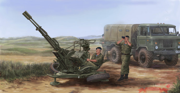 23-мм спаренная зенитная установка ЗУ-23-2 (1:35) купить в Москве