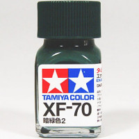 XF-70 Dark Green 2 flat (Тёмный Зелёный 2 матовый), enamel paint 10 ml.