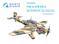 3D Декаль интерьера кабины Ju 87B-2/R-2 (Hasegawa)