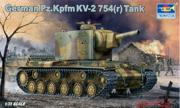 Танк  Pz.Kpfw KV-2 754 ( r ) (1:35) купить в Москве