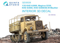 3D Декаль интерьера кабины KHD A3000, Magirus S330, KHD S3000, KHD S3000/SS M Maultier (ICM) 1/35