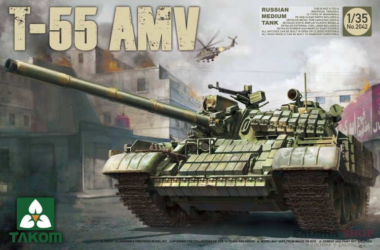 1/35 Советский средний танк Т-55 AMV купить в Москве