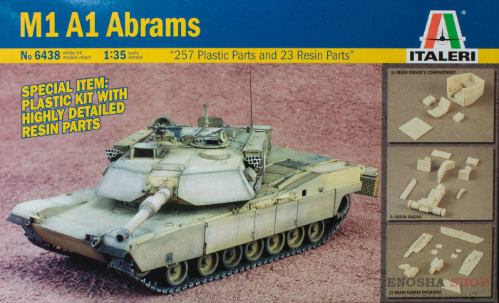 Танк АБРАМС (ABRAMS) M1 A1 (с доп. деталями) купить в Москве