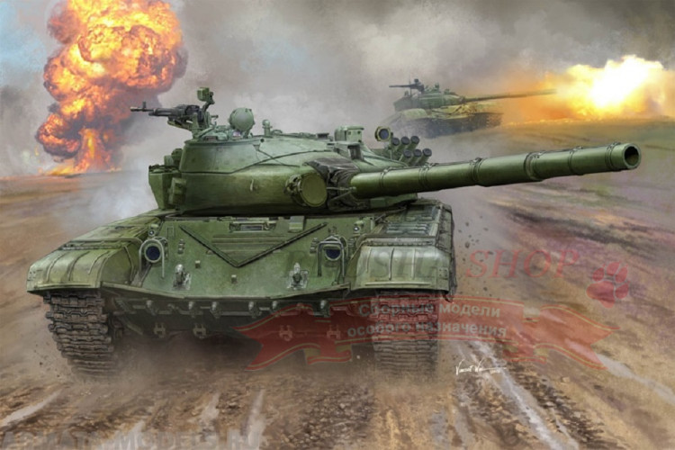 Российский основной боевой Танк Т-72Б масштаб 1:16 купить в Москве