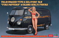 52264 Volkswagen Type 2 Delivery Van "Fire Pattern" w/Blond Girl's Figure