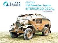 3D Декаль интерьера кабины Quad Gun Tractor (Tamiya) 1/35