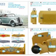 3D Декаль интерьера кабины 1937 Opel Olympia (Bronco) 1/35 купить в Москве - 3D Декаль интерьера кабины 1937 Opel Olympia (Bronco) 1/35 купить в Москве
