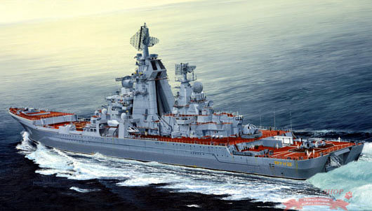 Ракетный крейсер "Адмирал Лазарев"(б."Фрунзе") (1:350) купить в Москве