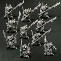 Elite Ratmen Guard squad  (элитный гвардейский отряд крыс, 10 фигур)