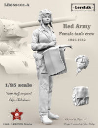Red Army female tank crew (1941-1942) (Советская танкистка), масштаб 1/35