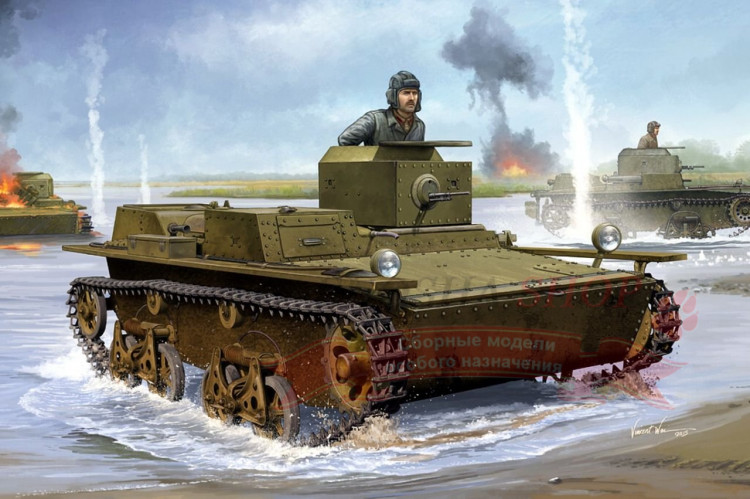 Soviet T-38 Amphibious Light Tank (Советский плавающий танк Т-38) купить в Москве