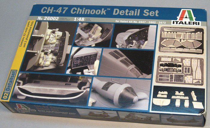 CH-47 Chinook Detail Set (Корректирующий набор для вертолета СН-47) 1/48 купить в Москве