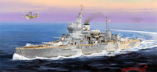 Корабль  линкор HMS Warspite  (1:350) купить в Москве