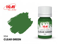 Краска Прозрачный зеленый (Clear Green), 12 мл.