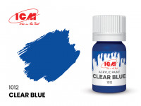 Краска Прозрачный синий (Clear Blue), 12 мл.