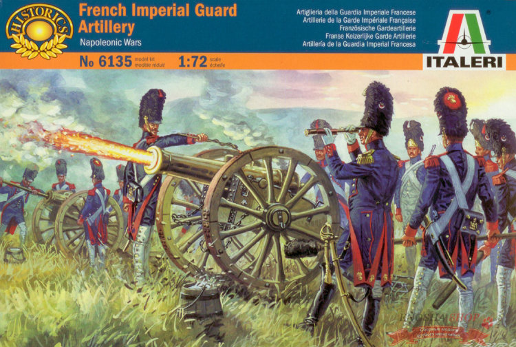 French Imperial Guard Artillery Napoleonic Wars (французская гвардейская артиллерия, Наполеоновские войны) 1/72 купить в Москве