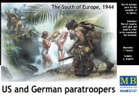 Американские и немецкие десантники, юг Европы, 1944»
