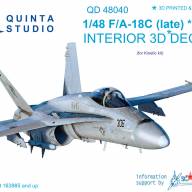 3D Декаль интерьера кабины F/A-18С (late) (для модели Kinetic) купить в Москве - 3D Декаль интерьера кабины F/A-18С (late) (для модели Kinetic) купить в Москве