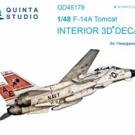 3D Декаль интерьера кабины F-14A (для модели Hasegawa) купить в Москве - 3D Декаль интерьера кабины F-14A (для модели Hasegawa) купить в Москве
