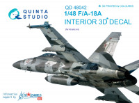 3D Декаль интерьера кабины F/A-18A (для модели Kinetic)