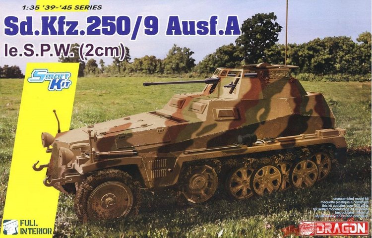Немецкий бронетранспортер Sd.Kfz.250/9 Ausf.A le.S.P.W (2cm) Full Interior купить в Москве