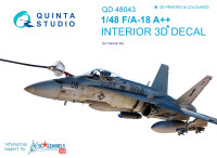 3D Декаль интерьера кабины F/A-18A++ (late) (для модели Kinetic)
