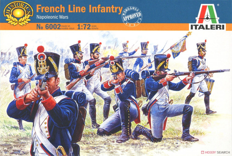 French Line Infantry Napoleonic Wars (Французская линейная пехота) 1/72 купить в Москве