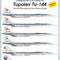 Декаль Tupolev Tu-144 Series купить в Москве - Декаль Tupolev Tu-144 Series купить в Москве