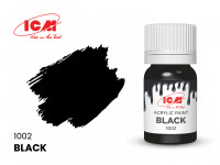 Краска Черный (Black), 12 мл.