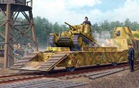 Немецкая ЖД платформа с танком Pz.Kpfw.38(t) (1:35)