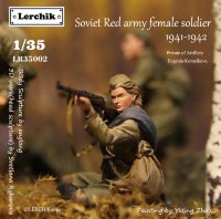 Red army female soldier in 1941-1942 (Евгения Комелькова из х/ф "А зори здесь тихие")