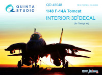 3D Декаль интерьера кабины F-14A (для модели Tamiya)