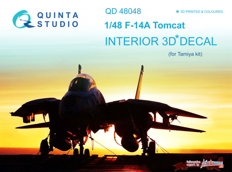 3D Декаль интерьера кабины F-14A (для модели Tamiya) купить в Москве