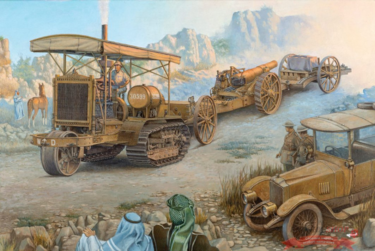 Артиллерийский трактор Holt 75 с гаубицей BL 8-inch купить в Москве