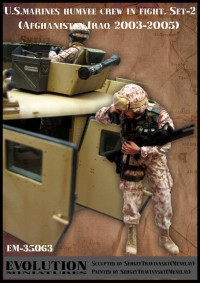 U.S. Marines HUMVEE Crew in Fight Set 2 Afghanistan, Iraq 2003 - 2005 (2 фигуры) 1/35