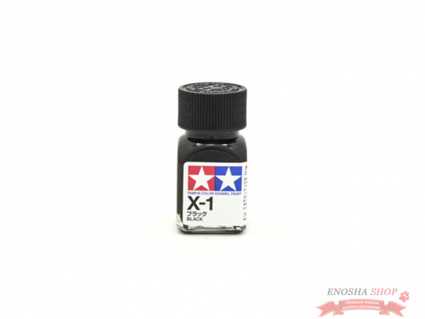 X-1 Black gloss, enamel paint (Чёрный глянцевый) 10 ml купить в Москве