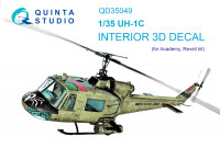 3D Декаль интерьера кабины UH-1C (Academy)