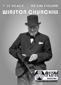 Фигура Уинстон Черчилль (картонная коробка)