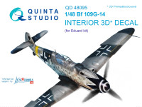 3D Декаль интерьера кабины Bf 109G-14 (для модели Eduard)