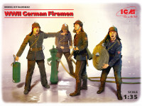 Фигуры Германские пожарные 2МВ (4 фигуры)